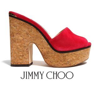 Jimmy Choo Red Platform Shoes